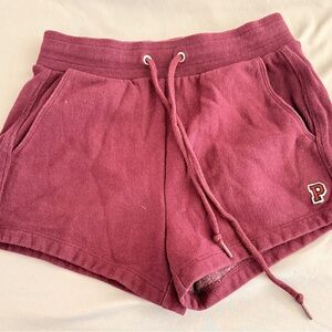Victoria's Secret Burgundy Athletic Shorts